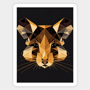 Triangle Mouse - Abstract polygon animal face staring Magnet